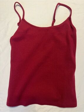 American Eagle Red Small Ribbed Tank